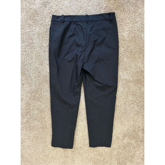Prologue Black White Pinstripe Straight-Leg Pants, Size 6 - Picture 8 of 8